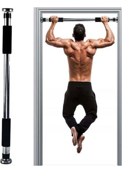 Kapı Veya Koridora Takılıp Ayarlanabilen Demiri Barfiks Aleti Kapı Barfiksi (5047)