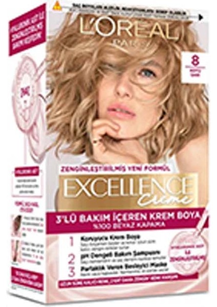Excellence Saç Boyası 8 Koyu Sarı fiyatları