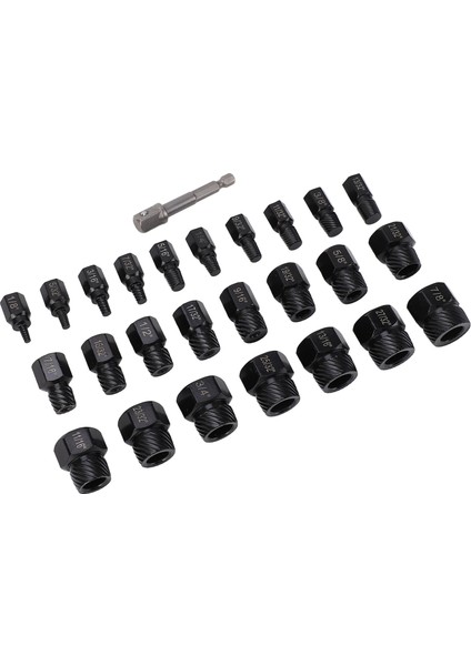 26 Adet Vida Çıkarma Seti Çok Kanallı Kılavuz Çıkarma Aleti Pas Hasarlı Saplamalar Cıvatalar Için (Yurt Dışından) indirimleri