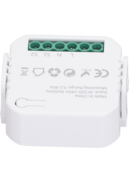 Akıllı Enerji Ölçer Gerçek Zamanlı App Elektrik Tüketimi Monitörü 2X80A Akım Trafosu AC100‑240V Siyah (Yurt Dışından) fiyatları