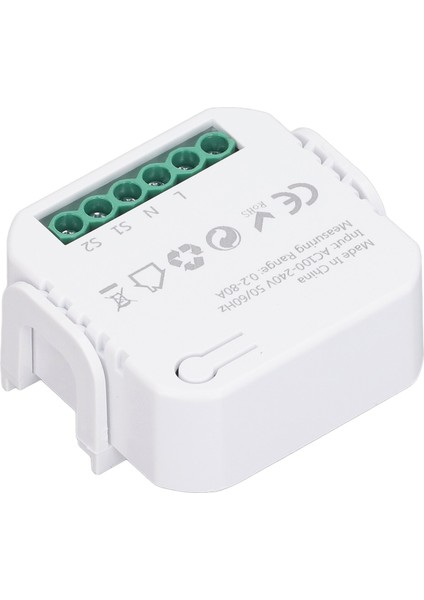 Akıllı Enerji Ölçer Gerçek Zamanlı App Elektrik Tüketimi Monitörü 2X80A Akım Trafosu AC100‑240V Siyah (Yurt Dışından) modelleri