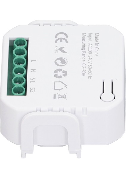 Akıllı Enerji Ölçer Gerçek Zamanlı App Elektrik Tüketimi Monitörü 2X80A Akım Trafosu AC100‑240V Siyah (Yurt Dışından) fırsatları