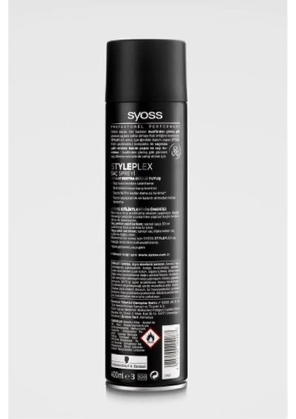 Style Plex Saç Spreyi Saç Şekillendirici 400 ml x 3 Adet