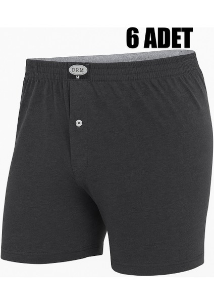 6'lı Paket Havlu Bel Penye Erkek Boxer