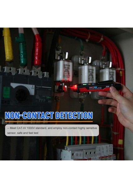 Unı-T UT12E Ac Voltaj Dedektörü Ölçer 24V-1000V Temassız Taşınabilir Test Kalemi Soketi Volt Akım Elektrik Test Kalemi Ses ve Işık Alarmı ve LED El Feneri Titreşimi (Yurt Dışından) fiyatları