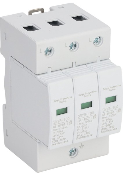 Aşırı Gerilim Koruma Cihazı 100KA Gerilim Koruması Parafudr Koruyucu Dağıtım Kutusu 3p 385V (Yurt Dışından)