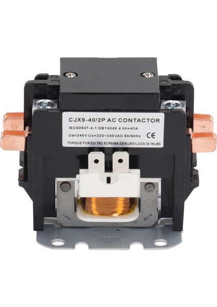 Cjx9 40 2p 40A Ac Kontaktör Pp Kabuk Gümüş Alaşımlı Kontak Hızlı Tepki Klima Kontaktörü 240V (Yurt Dışından)