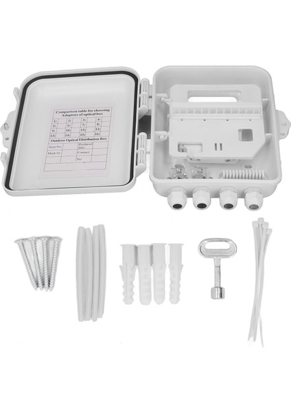 Fiber Dağıtım Kutusu Su Geçirmez 12 Çekirdek Duvara Monte Optik Fiber Sonlandırma Dağıtım Kutusu (Yurt Dışından)