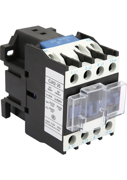 Cjx2‑25 Ray Montajlı Kontaktör Endüstriyel Elektrik Kontaktörü (24VAC) (Yurt Dışından)
