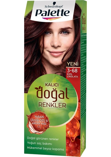 Natural Saç Boyası 3.68 Kızıl Çikolata