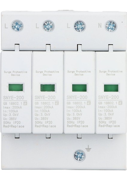 Aşırı Gerilim Koruyucu Pc Kabuk Görsel Pencere Yalıtımlı Terminal Tak-Çıkar Tasarım Ac Koruyucu Parafudr Cihazı Beyaz 200KA 4p 385V (Yurt Dışından) fiyatları