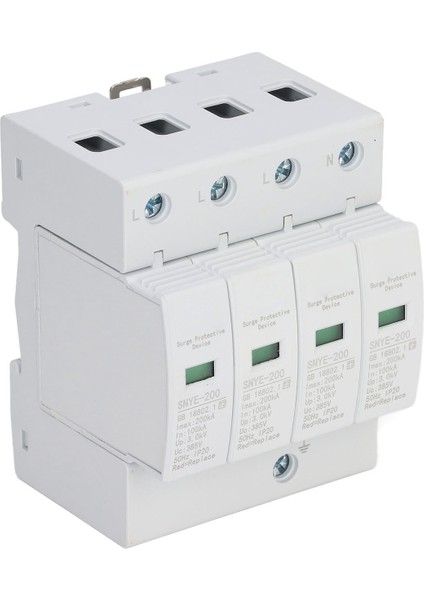 Aşırı Gerilim Koruyucu Pc Kabuk Görsel Pencere Yalıtımlı Terminal Tak-Çıkar Tasarım Ac Koruyucu Parafudr Cihazı Beyaz 200KA 4p 385V (Yurt Dışından) modelleri