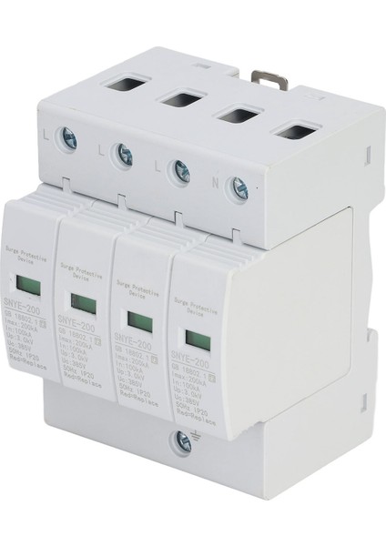 Aşırı Gerilim Koruyucu Pc Kabuk Görsel Pencere Yalıtımlı Terminal Tak-Çıkar Tasarım Ac Koruyucu Parafudr Cihazı Beyaz 200KA 4p 385V (Yurt Dışından) fırsatları