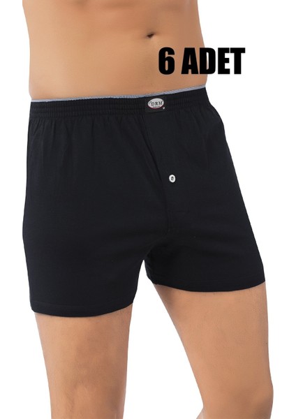 6'lı Paket Havlu Bel Penye Erkek Boxer