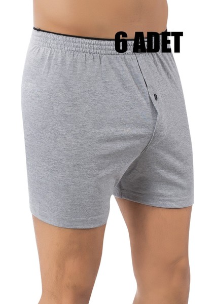 6'lı Paket Havlu Bel Penye Erkek Boxer