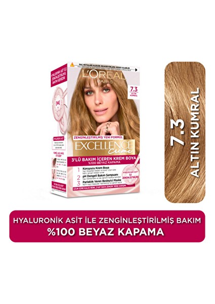 Excellence Creme Saç Boyası - 7.3 Altın Kumral