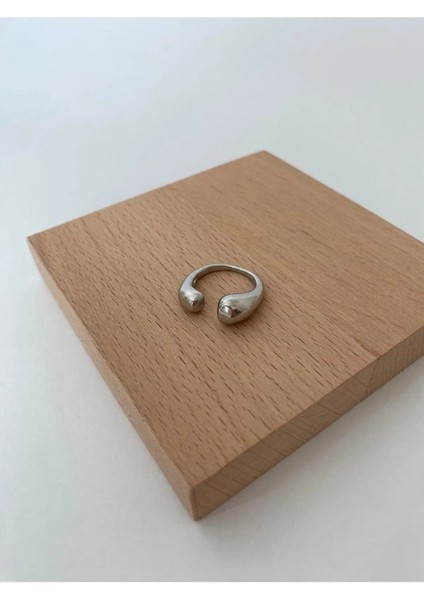 Damla Ayarlamalı Gümüş Renkli Yüzük modelleri