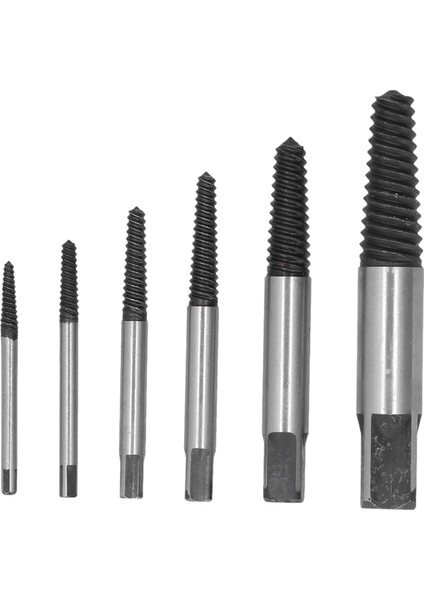 6 Adet Vida Çıkarıcı Dayanıklılık Mükemmel Pratik Hafif Taşınabilir Kırık Vida Çıkarıcı (Yurt Dışından)