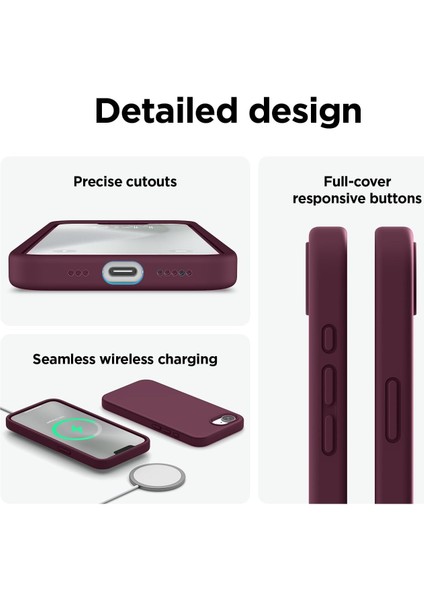 Apple iPhone 16E ile Uyumlu Telefon Kılıfı Kadife Iç Yüzey Soft Tasarım Lansman Kılıf