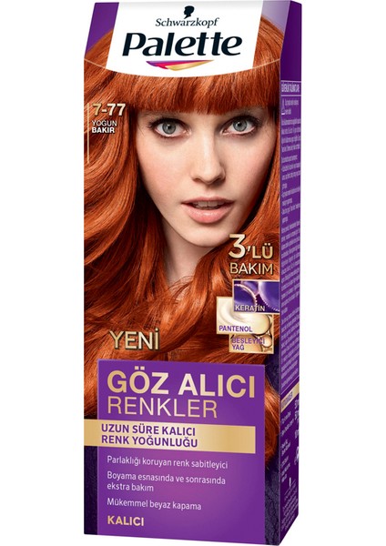 Pnc Palette Saç Boyası Göz Alıcı Renkler 7-77 Copper