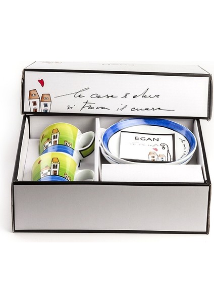 Le Casette 2'li Kahve Fincanı Seti Mavi fiyatları