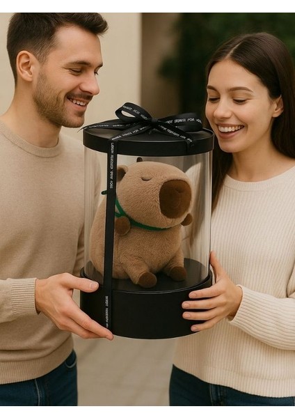 Kalbimin Minik Temsilcisi-Tontikapibara-Sevgiliye Özel Hediye KAPIBARA-25CM