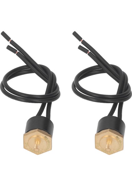 2 Adet Termostat Anahtarı Su Geçirmez Ark Yapmayan KSD301 Termal Kontrol Anahtarı Kablolu M4 (Yurt Dışından)