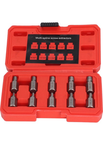 10 Adet Vida Çıkarıcılar Altıgen Başlı Çoklu Yivli Kırık Vidalar Cıvata Çıkarma Aracı Sol Spiral (Yurt Dışından) fiyatları
