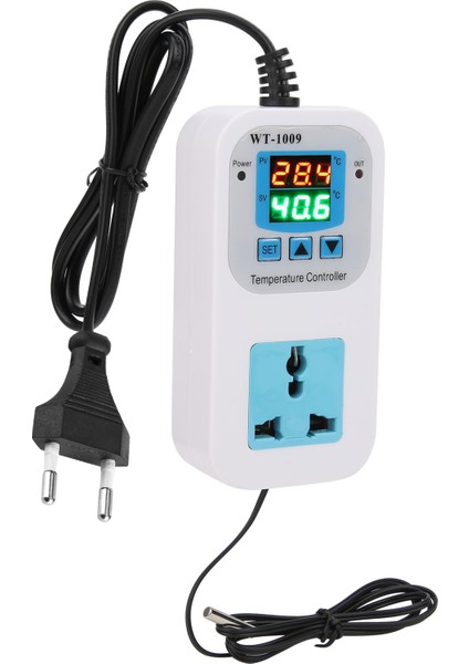 Sıcaklık Kontrol Cihazı Dijital Çift Ekranlı Kontrol Soketi 10A WT‑1009 110‑ (Yurt Dışından)
