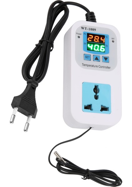 Sıcaklık Kontrol Cihazı Dijital Çift Ekranlı Kontrol Soketi 10A WT‑1009 110‑ (Yurt Dışından) modelleri