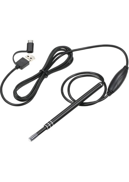 Type C ve USB Girişli Kulak Muayane Kamerası 3 In 1 Kulak Temizleme Çubuğu Ayarlanabilir LED Işık modelleri