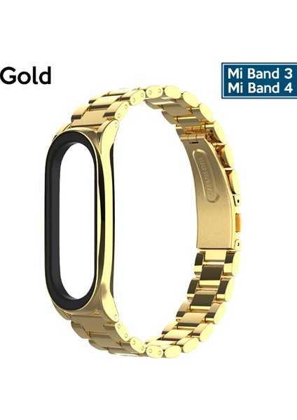 Mijobs Xiaomi Mi Band 4 Akıllı Saat 3 Bakla Çelik Kayış KORDON-(5775) - CDY7162-8360