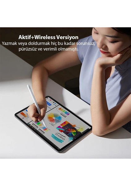 Baseus Smooth Writing Wireless Şarjlı iPad Dokunmatik Stylus Kalem (Aktif+Wireless - BKS8737-3893