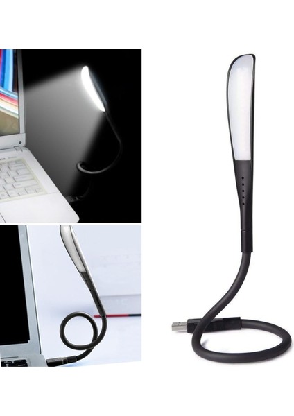 USB Girişli 14 Ledli 3 Kademeli Dokunmatik Masa/kitap Okuma Lambası Ledi Siyah (5051)