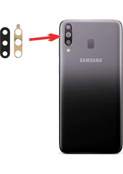 Ally Samsung Galaxy M30 M305 Kamera LENS-(5775) - MBN7229-5554 fiyatları