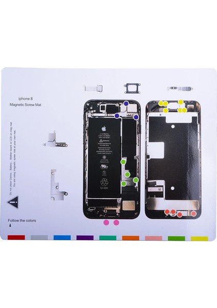 Iphone 8 Mıknatıslı Proje .hasırı Vida GOSTERGELI-(5775) - AGT9501-7919