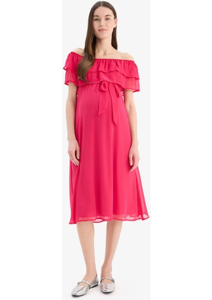 Kısa Kollu Uzun Boy Hamile Elbise B1074AX24SM fiyatları