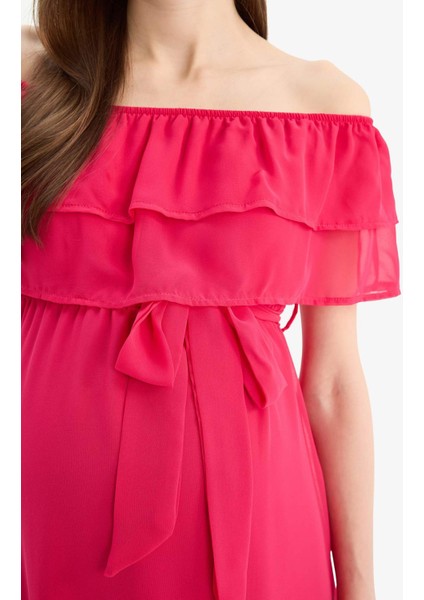 Kısa Kollu Uzun Boy Hamile Elbise B1074AX24SM indirimleri