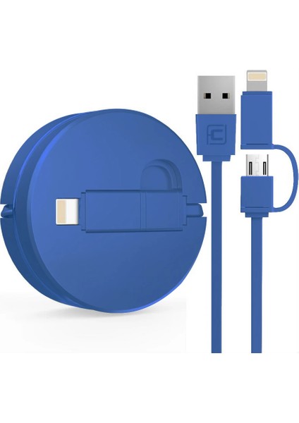 Cafele 2in1 Iphone ve Micro USB Hızlı USB Data KABLO-(5775) - CDY1109-1414