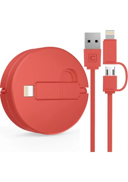Cafele 2in1 Iphone ve Micro USB Hızlı USB Data KABLO-(5775) - CDY1109-1414