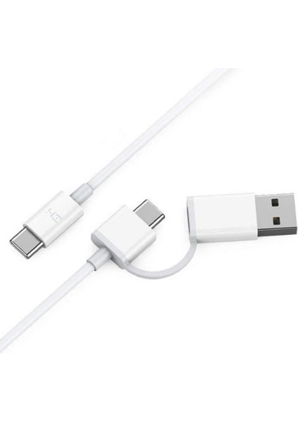 Xiaomi Zmı AL311 2 1 Pd Qc Type-C To Type-C C USB Hızlı Şarj Veri KABLOSU-(5775) - GMS8617-7402