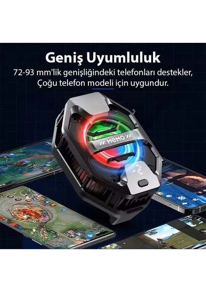 Memo DL20 Aı Yarı Iletken Dondurucu Arka Klipsli Soğutma Radyatörü IPhone Andro - FKU2297-2156 fırsatları