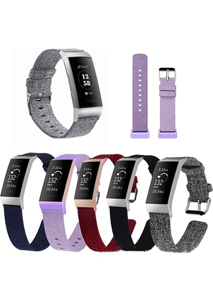 Fitbit Charge 3 Canvas Nylon Kayış Kordon (S BEDEN)-(5775) - GMS7937-1698 modelleri