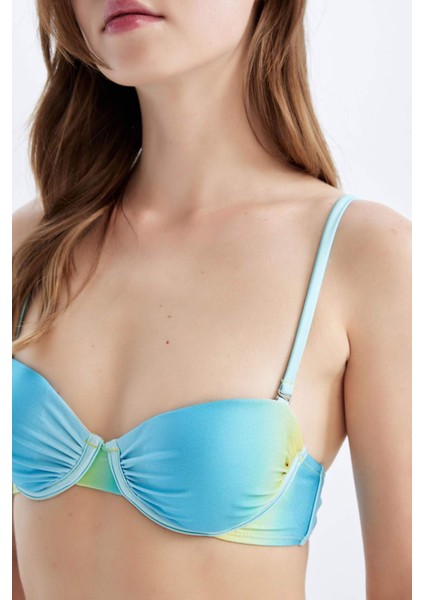 Regular Fit Degrade Baskılı Bikini Üstü-Fall in Love D2635AX24HS indirimleri
