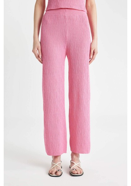 Wide Leg Geniş Bol Paça Basic Düz Pantolon D2819AX24HS