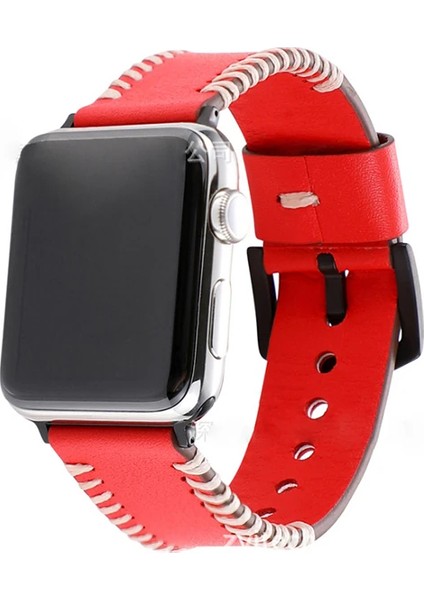 Ally Apple Watch Ultra 49MM 7-8 45MM 6-5-4 44MM Hakiki Deri Kordon Kayış 3-2-1 42M - MDE9929-8788