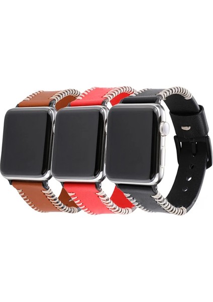 Ally Apple Watch Ultra 49MM 7-8 45MM 6-5-4 44MM Hakiki Deri Kordon Kayış 3-2-1 42M - MDE9929-8788