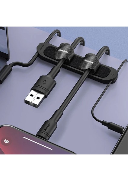 Baseus Cable Fixer Kit Kablo Organizatör Tutucu ve AYRIŞTICI-(5775) - GMS2811-7185 modelleri