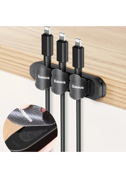 Baseus Cable Fixer Kit Kablo Organizatör Tutucu ve AYRIŞTICI-(5775) - GMS2811-7185 fırsatları
