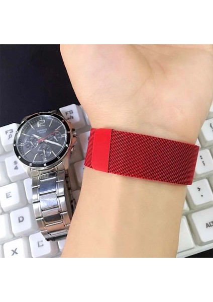 Ally Apple Watch 7-8 45MM 6-5-4 44MM Kayış Kordon Metal Milano Loop 3-2-1 42MM-(57 - GMS8688-9306 indirimleri